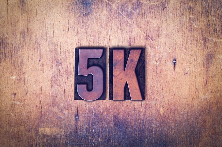 The Addison Longwood shares 2021 Labor Day 5K running event with 5K wooden sign