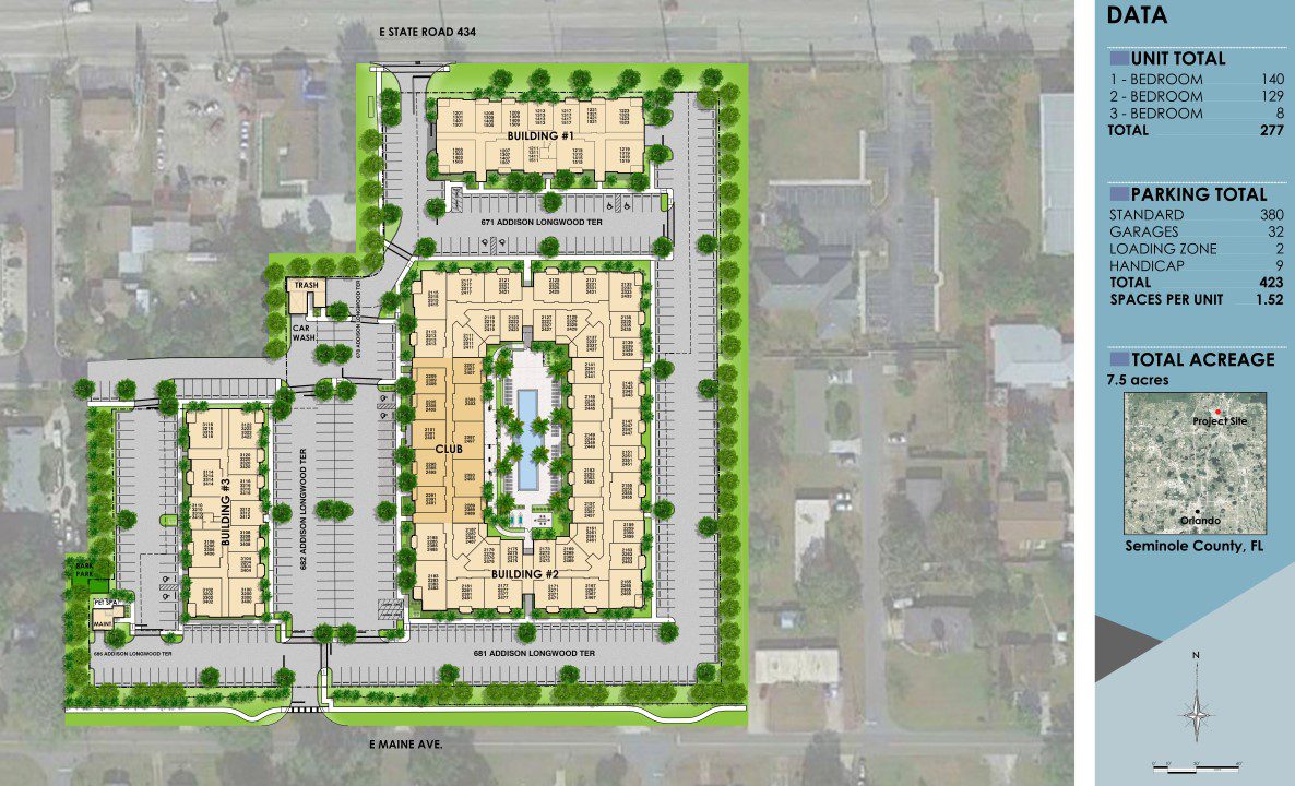 Site Map Addison Longwood website graphic