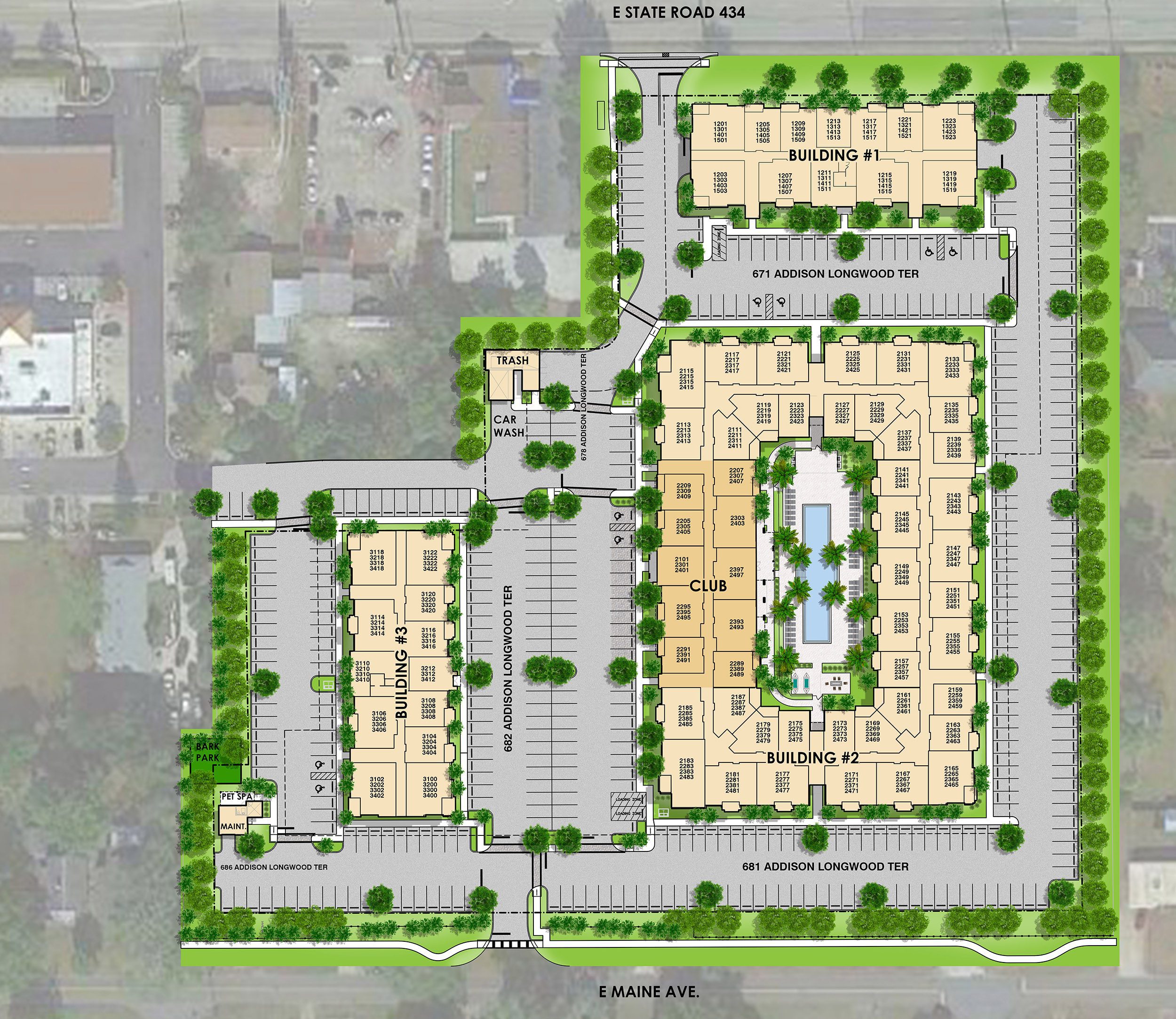 Addison Longwood Addressing Site Plan - LARGE WEB RESOLUTION